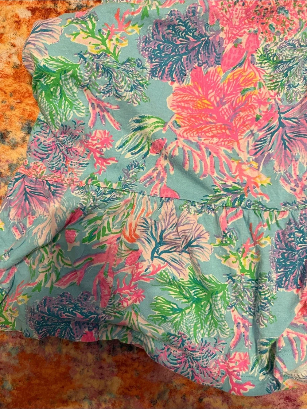 Lilly Pulitzer Pastel Tropical Print Dress — Teal, Pink & Green - Picture 4 of 5